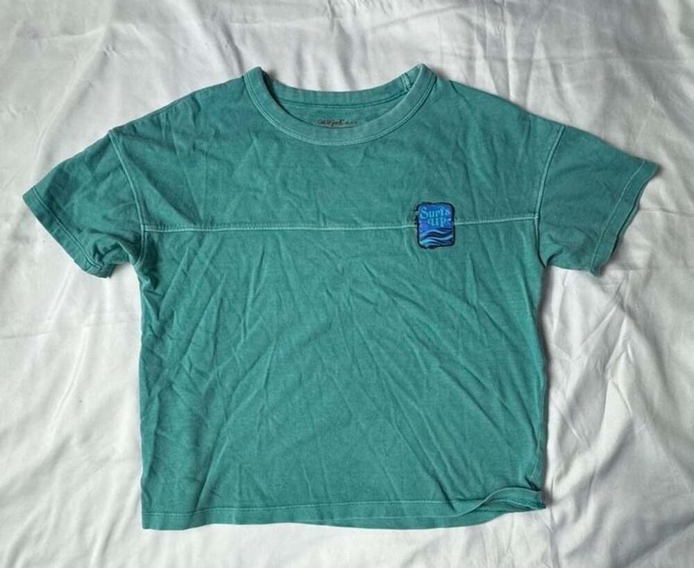 Cat & Jack Surf's Up T-Shirt Size XS (4/5) Green